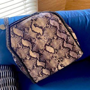 STELLA MCCARTNEY faux snake and silver Falabella